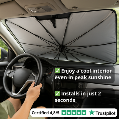 HS90 Pro HeatShield Foldable Sunshade ~ Trusted by Thousands Nationwide
