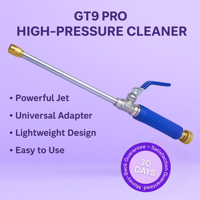 GT9 High-Pressure Cleaner - Turn Any Hose into a Power Cleaning Tool