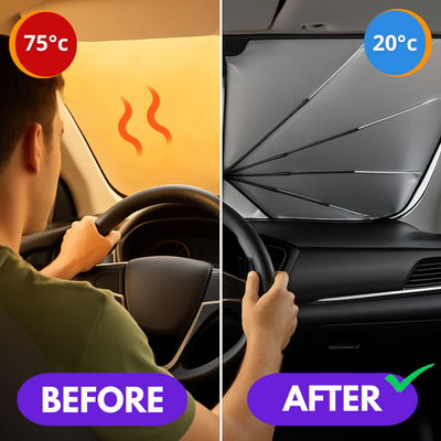 HS90 Pro HeatShield Foldable Sunshade ~ Trusted by Thousands Nationwide
