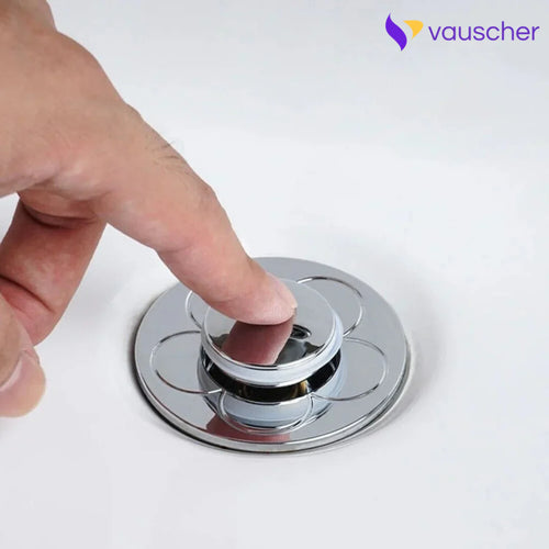AquaStop ~ Universal Pop-up Drain Stopper – Prevents Hair Clogs Instantly